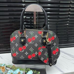 ❗️SALE❗️ New women’s black cherry fashion handbag